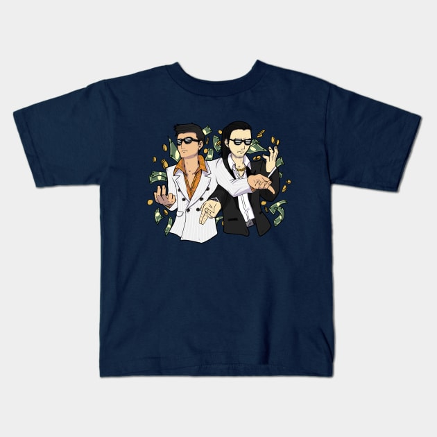 Make it Rain (Yakuza 0) Kids T-Shirt by undergroundchu2